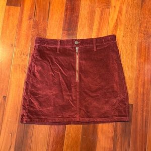 Velvet/suede looking skirt